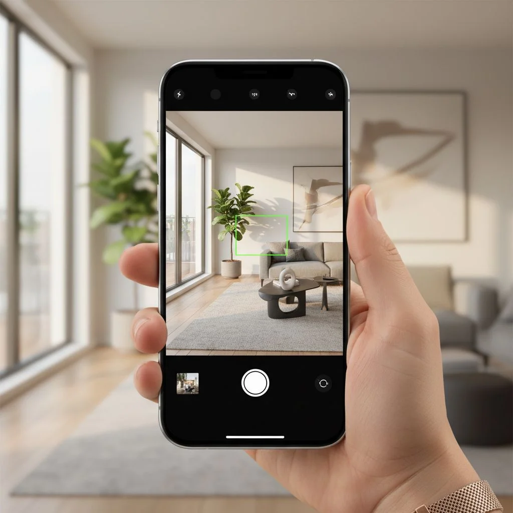 Schritt 1: Foto schießen – So einfach funktioniert die Raumplaner App von DecorAI